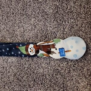 Snowman Cutout Let it Snow tie